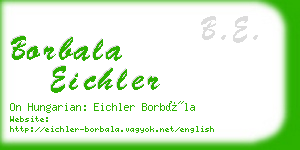 borbala eichler business card